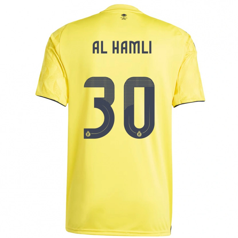 DanxenキッズNoura Al-Hamli#30黄色と黒ホームシャツ2025/26ジャージーユニフォーム