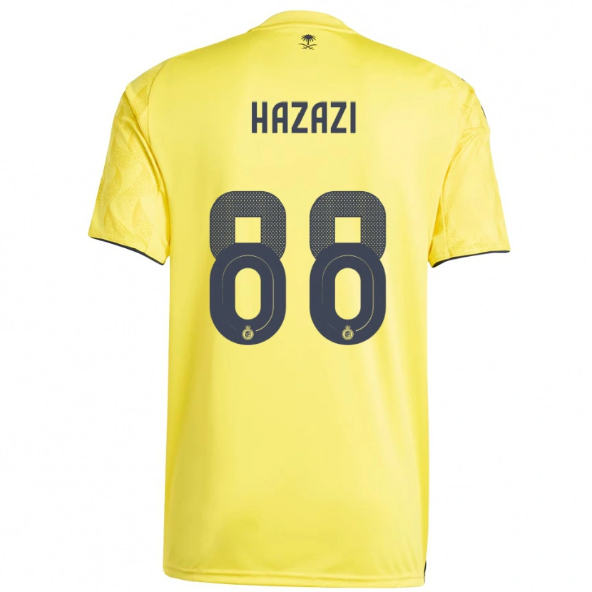 DanxenキッズBassam Hazzazi#88黄色と黒ホームシャツ2025/26ジャージーユニフォーム