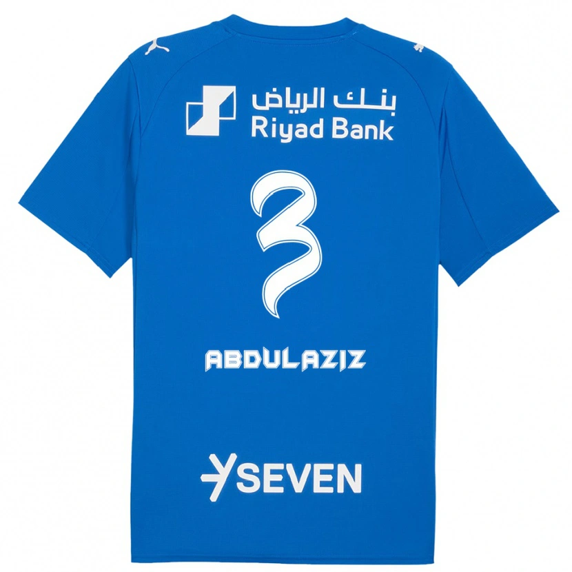 DanxenキッズAl Jawhara Abdulaziz#3青と白ホームシャツ2025/26ジャージーユニフォーム