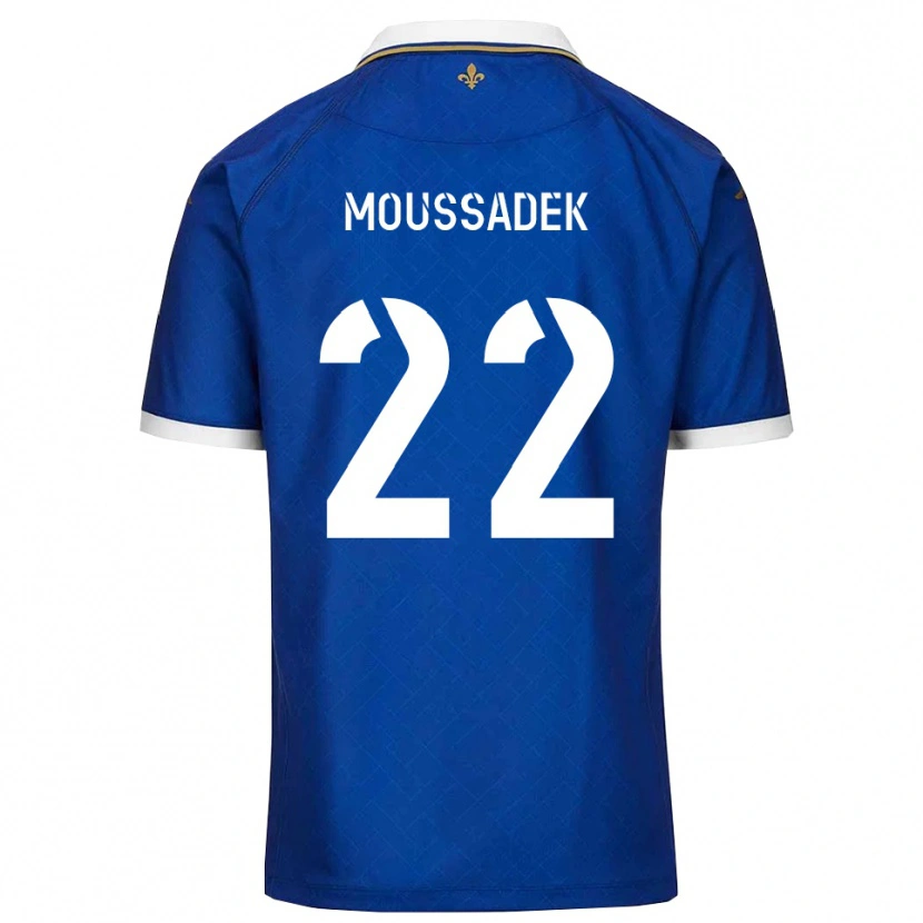 DanxenキッズDjamal Moussadek#22青 金ホームシャツ2025/26ジャージーユニフォーム