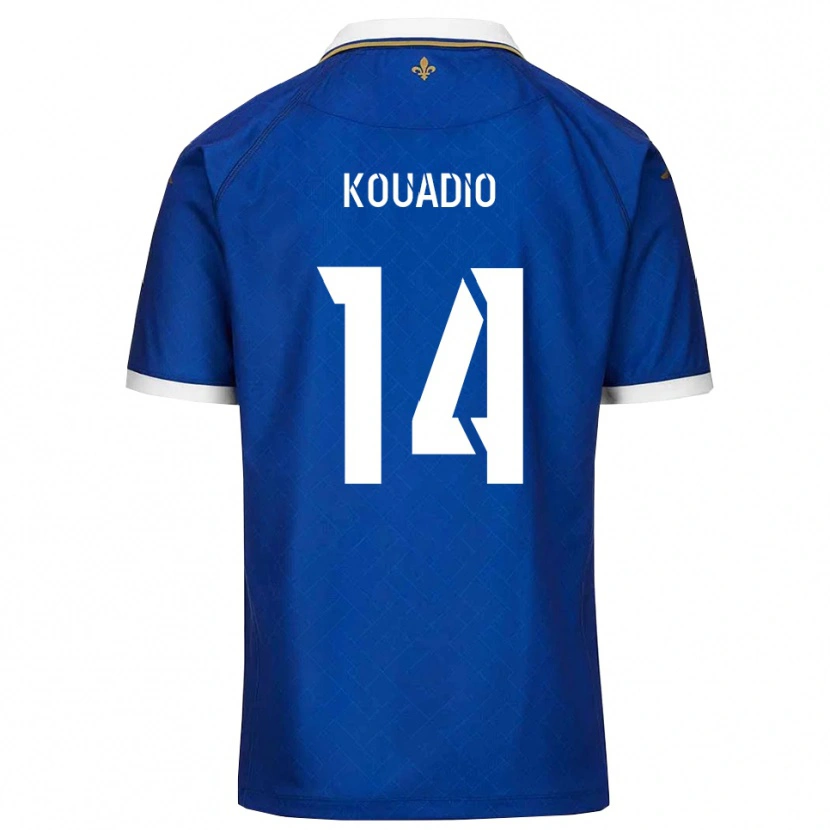 DanxenキッズLoïc Kouadio#14青 金ホームシャツ2025/26ジャージーユニフォーム