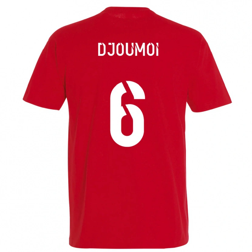 DanxenキッズMourade Djoumoi#6赤 黄ホームシャツ2025/26ジャージーユニフォーム