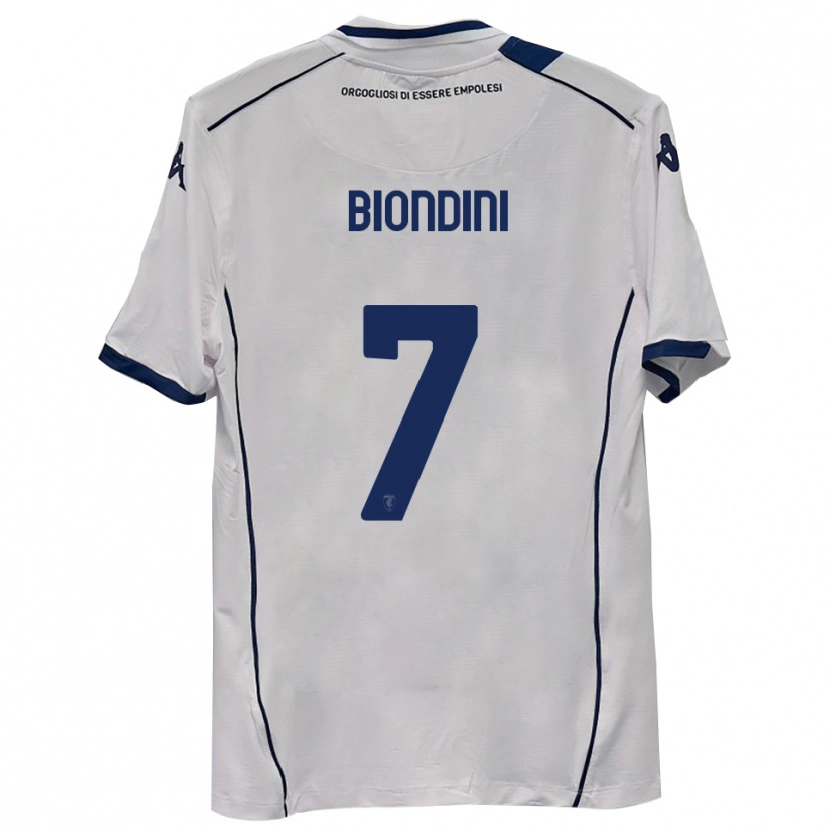 DanxenキッズEdoardo Biondini#7ダークネイビーアウェイシャツ2025/26ジャージーユニフォーム