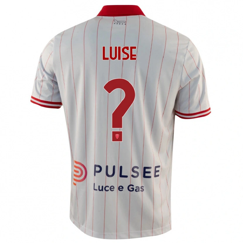 DanxenキッズMarco Luise#0白、赤、青アウェイシャツ2025/26ジャージーユニフォーム