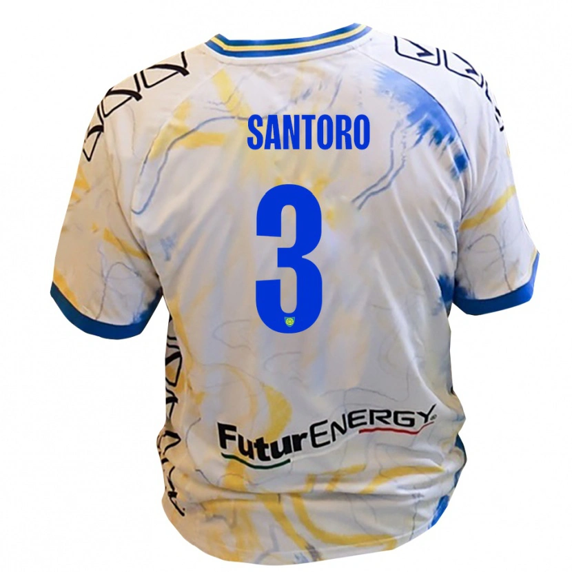 DanxenキッズAlbert Santoro#3白 黄 青アウェイシャツ2025/26ジャージーユニフォーム