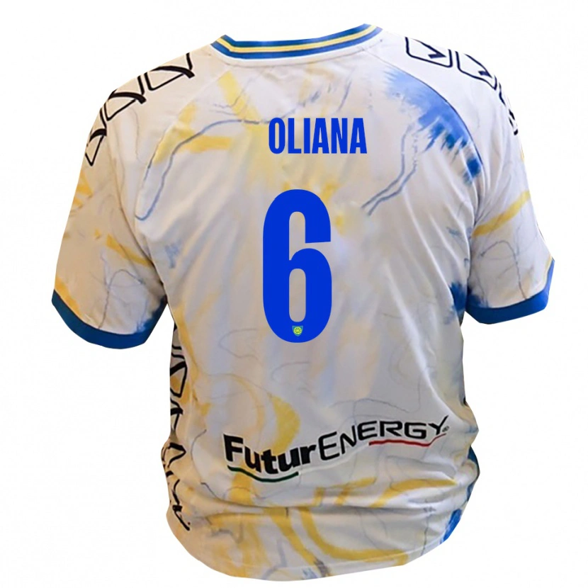 DanxenキッズFilippo Oliana#6白 黄 青アウェイシャツ2025/26ジャージーユニフォーム