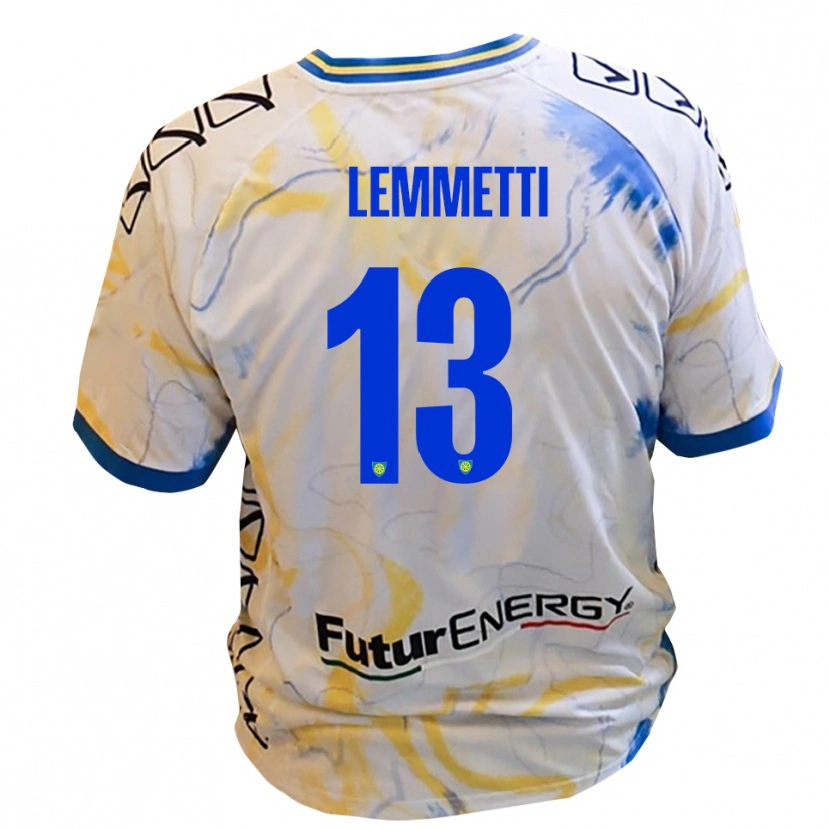 DanxenキッズTommaso Lemmetti#13白 黄 青アウェイシャツ2025/26ジャージーユニフォーム