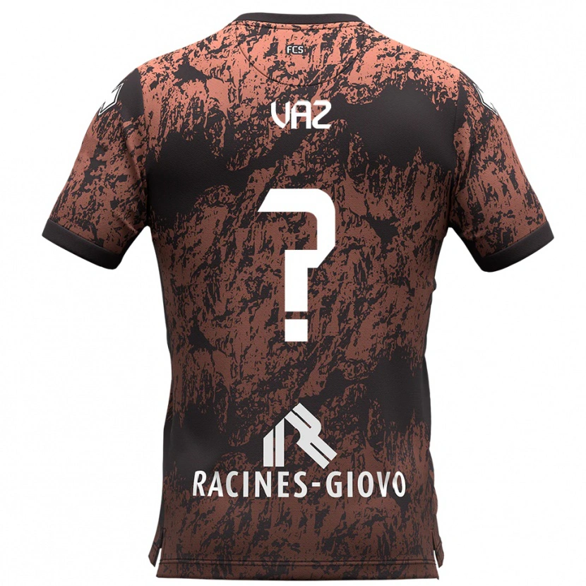 DanxenキッズPedro Vaz#0茶 黒アウェイシャツ2025/26ジャージーユニフォーム