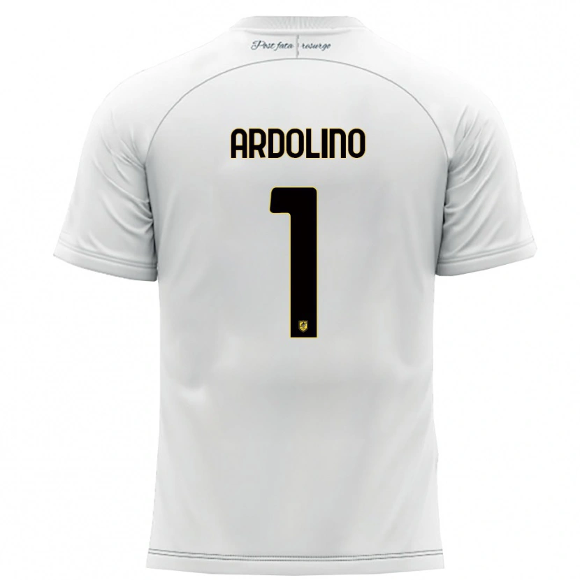 DanxenキッズAntonio Ardolino#1白 黄アウェイシャツ2025/26ジャージーユニフォーム