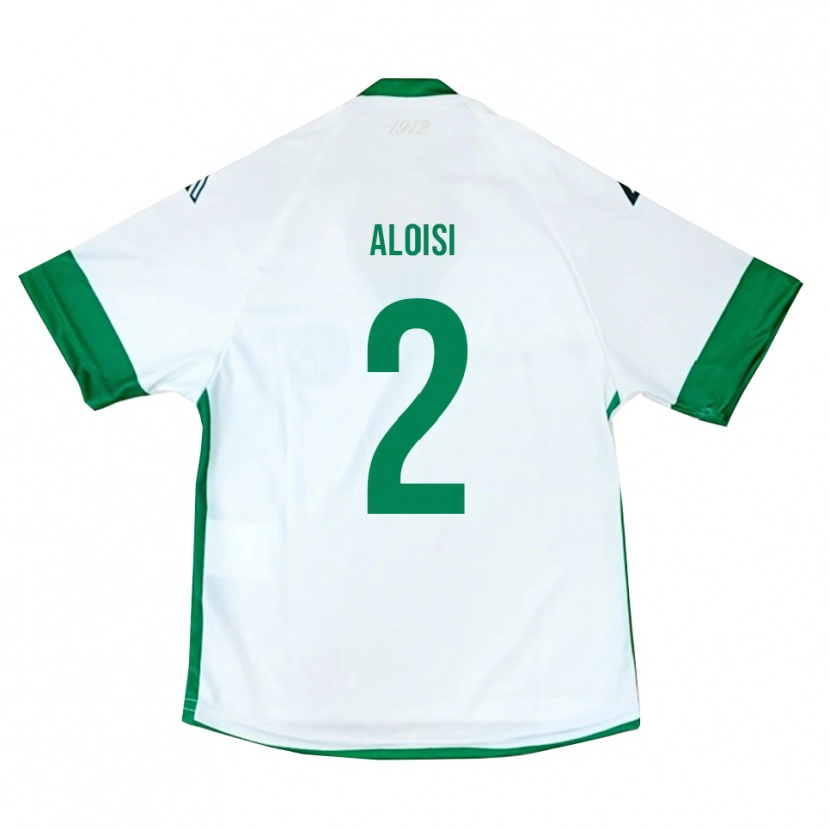 DanxenキッズAntonio Aloisi#2白、緑、青アウェイシャツ2025/26ジャージーユニフォーム