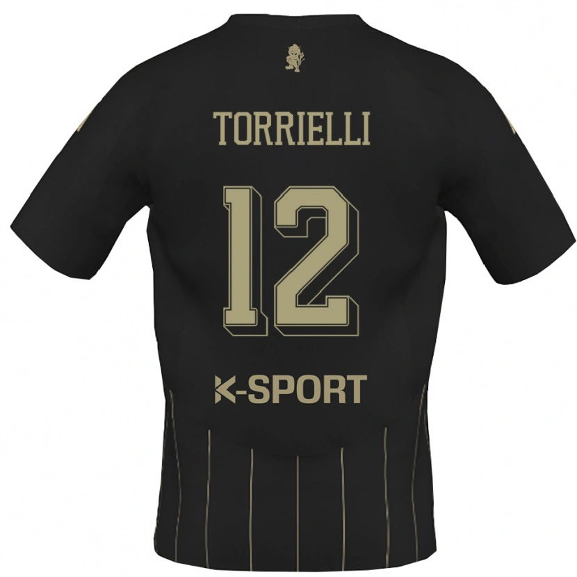 DanxenキッズEdoardo Torrielli#12グレー 白アウェイシャツ2025/26ジャージーユニフォーム