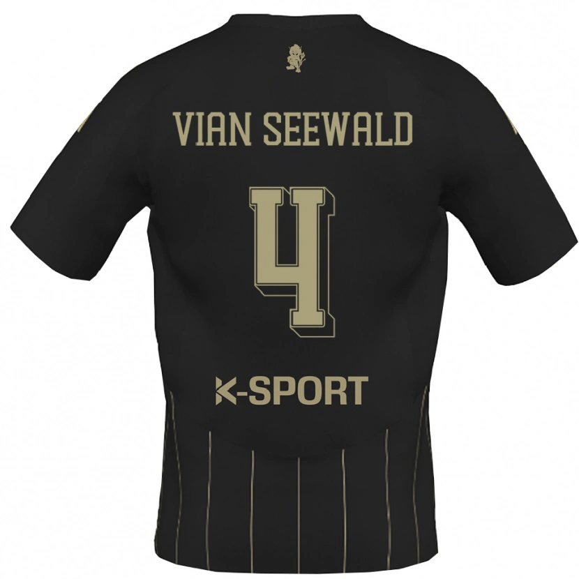 DanxenキッズPedro Vian Seewald#4グレー 白アウェイシャツ2025/26ジャージーユニフォーム