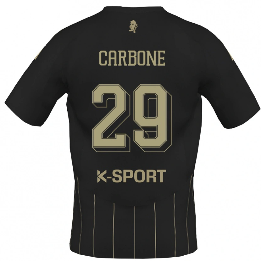 DanxenキッズMatteo Carbone#29グレー 白アウェイシャツ2025/26ジャージーユニフォーム
