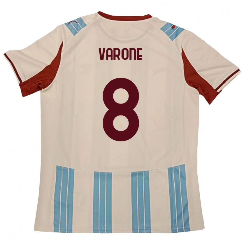 DanxenキッズIvan Varone#8水色と白アウェイシャツ2025/26ジャージーユニフォーム