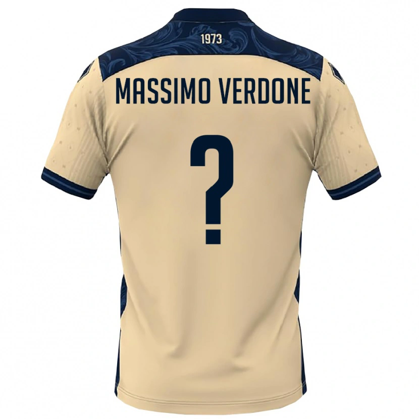 DanxenキッズValerio Massimo Verdone#0白と紺アウェイシャツ2025/26ジャージーユニフォーム