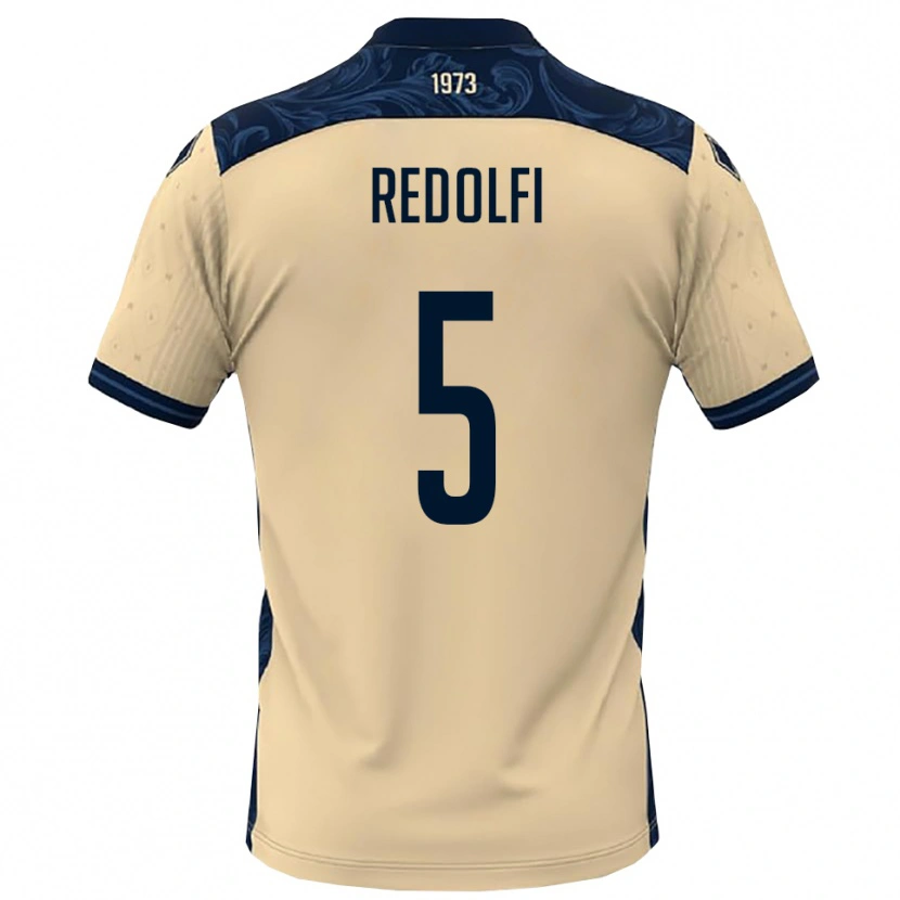 DanxenキッズAlex Redolfi#5白と紺アウェイシャツ2025/26ジャージーユニフォーム