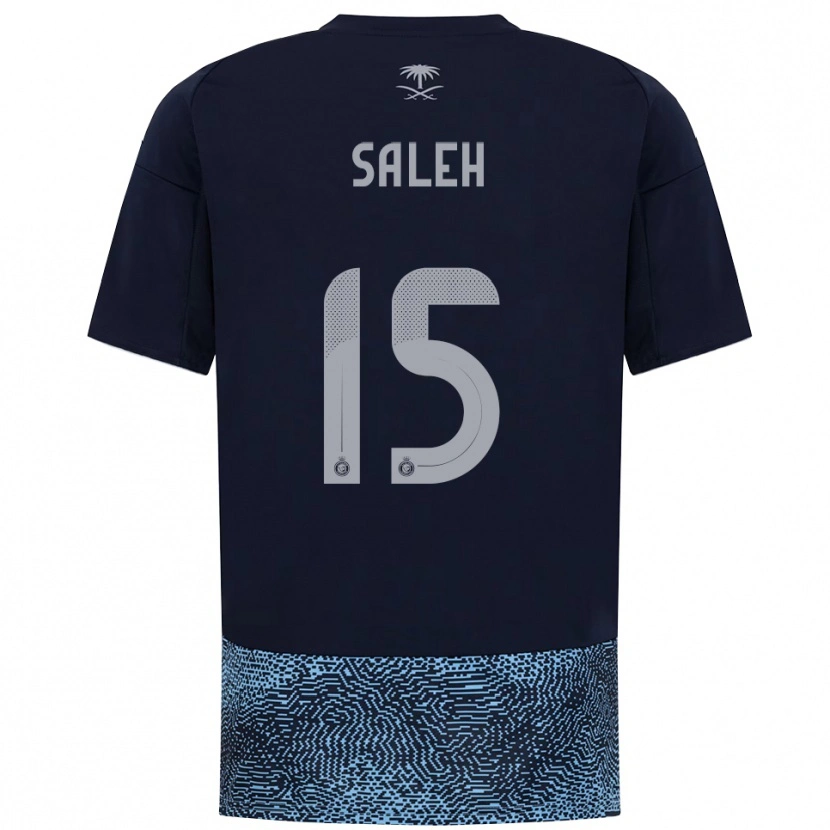 DanxenキッズRinas Saleh#15紺と水色アウェイシャツ2025/26ジャージーユニフォーム