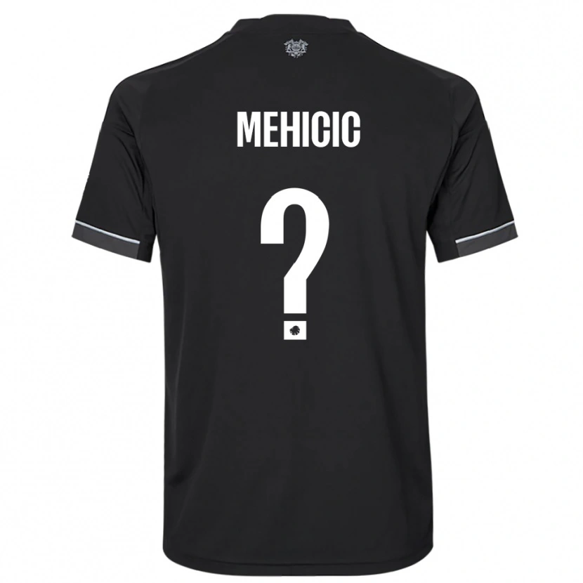 DanxenキッズElvin Mehicic#0黒と白アウェイシャツ2025/26ジャージーユニフォーム