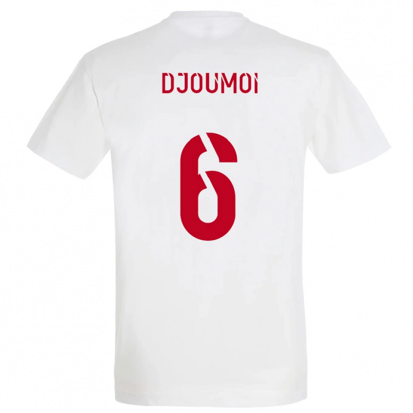 DanxenキッズMourade Djoumoi#6白 赤 黄アウェイシャツ2025/26ジャージーユニフォーム