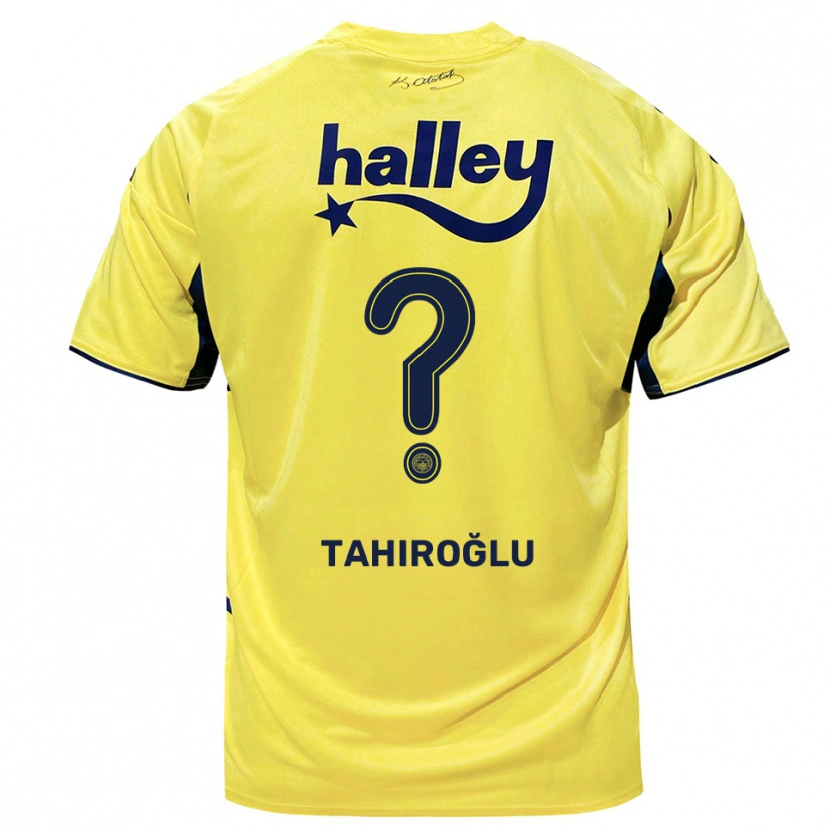 DanxenキッズHasip Tahiroğlu#0黄色と紺アウェイシャツ2025/26ジャージーユニフォーム