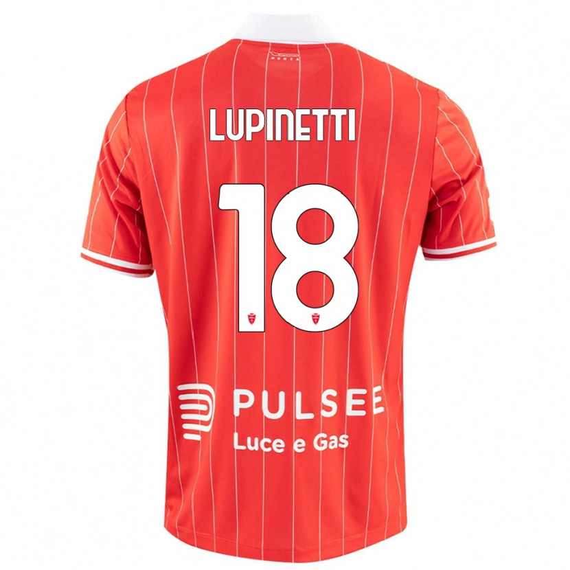 DanxenメンズTommaso Lupinetti#18赤と白ホームシャツ2025/26ジャージーユニフォーム
