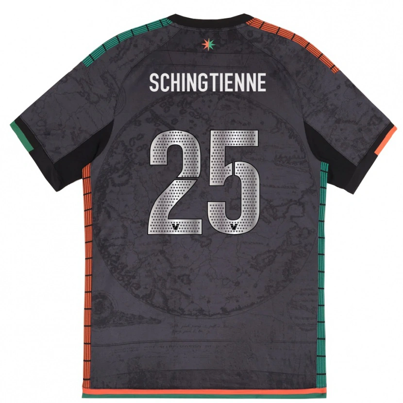 DanxenメンズJoël Schingtienne#25ダークグレーホームシャツ2025/26ジャージーユニフォーム