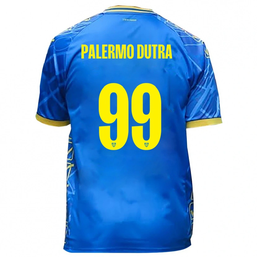 DanxenメンズRyduan Palermo Dutra#99スカイブルー 黄ホームシャツ2025/26ジャージーユニフォーム