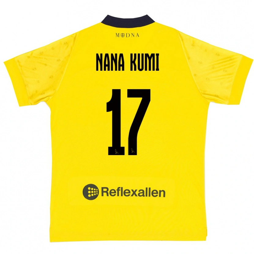 DanxenメンズRonald Nana Kumi#17黄色と紺ホームシャツ2025/26ジャージーユニフォーム