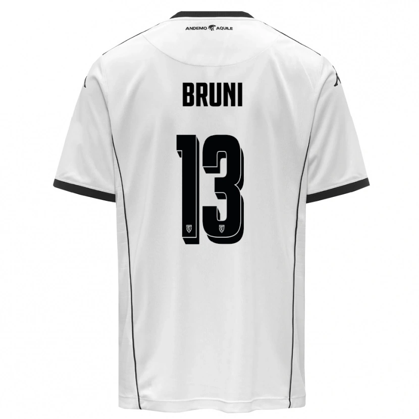 DanxenメンズFilippo Bruni#13白と黒ホームシャツ2025/26ジャージーユニフォーム