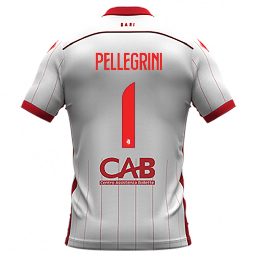 DanxenメンズLuigi Pellegrini#1白と赤ホームシャツ2025/26ジャージーユニフォーム