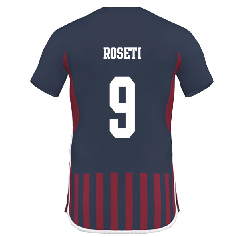 DanxenメンズChristian Roseti#9紺と赤ホームシャツ2025/26ジャージーユニフォーム