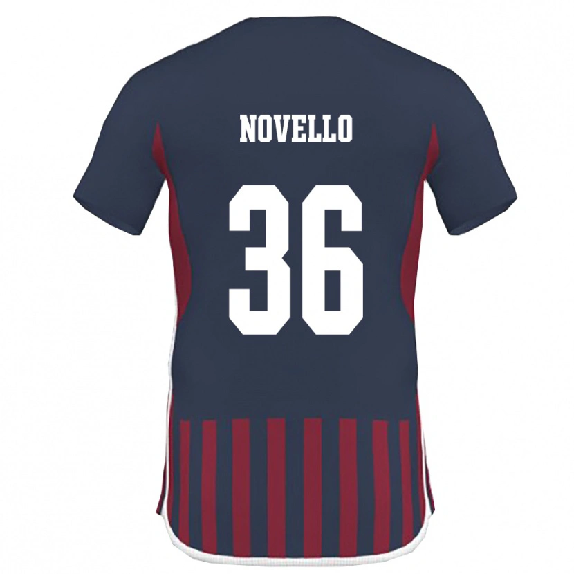 DanxenメンズJahce Novello#36紺と赤ホームシャツ2025/26ジャージーユニフォーム