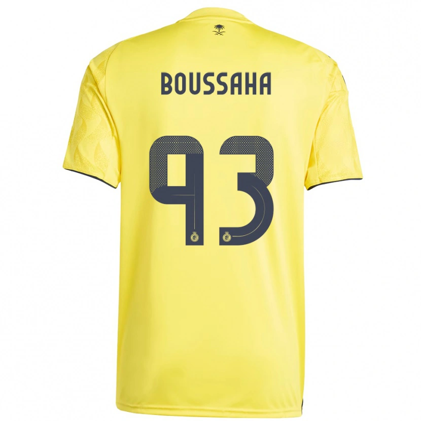 DanxenメンズLina Boussaha#93黄色と黒ホームシャツ2025/26ジャージーユニフォーム
