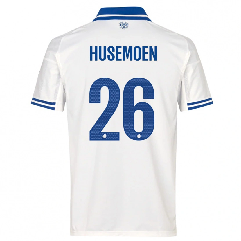 DanxenメンズAstrid Husemoen#26白と青ホームシャツ2025/26ジャージーユニフォーム