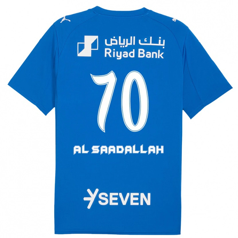 DanxenメンズHessa Al-Saadallah#70青と白ホームシャツ2025/26ジャージーユニフォーム