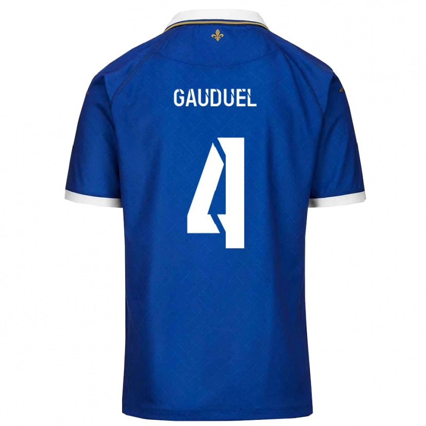 DanxenメンズSacha Gauduel#4青 金ホームシャツ2025/26ジャージーユニフォーム