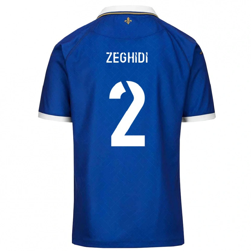 DanxenメンズYanis Zeghidi#2青 金ホームシャツ2025/26ジャージーユニフォーム