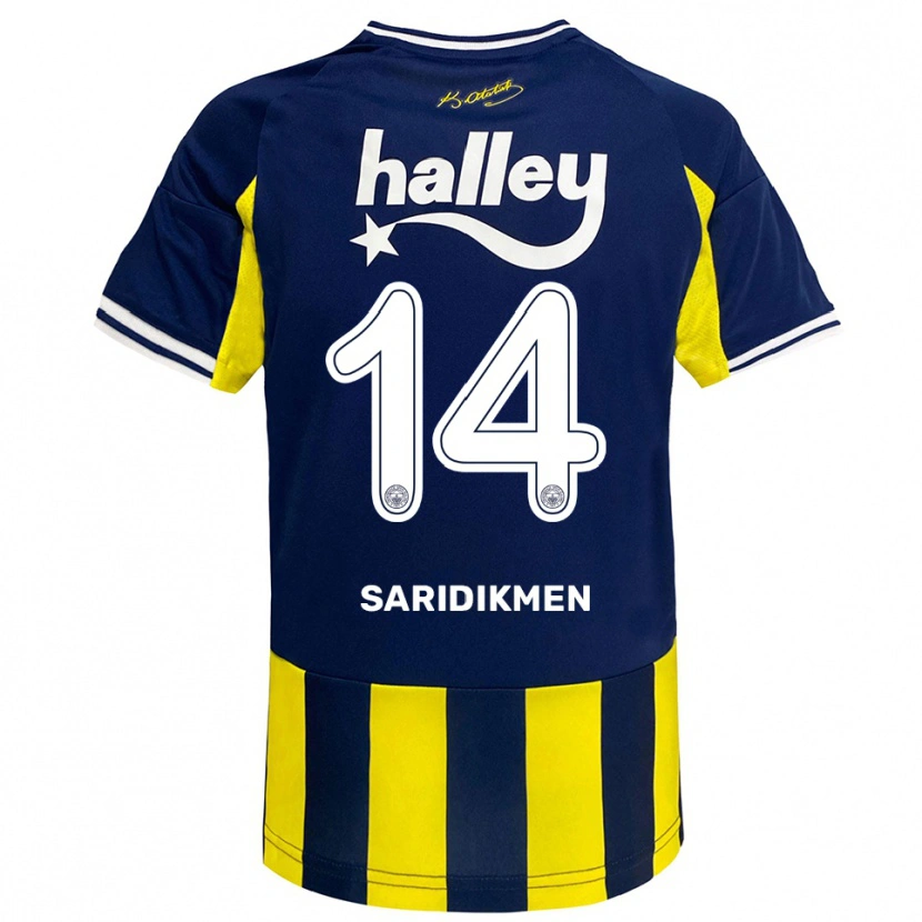 DanxenメンズÇağan Sarıdikmen#14黄色、紺、白ホームシャツ2025/26ジャージーユニフォーム