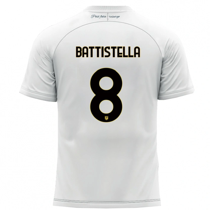 DanxenメンズThomas Battistella#8白 黄アウェイシャツ2025/26ジャージーユニフォーム