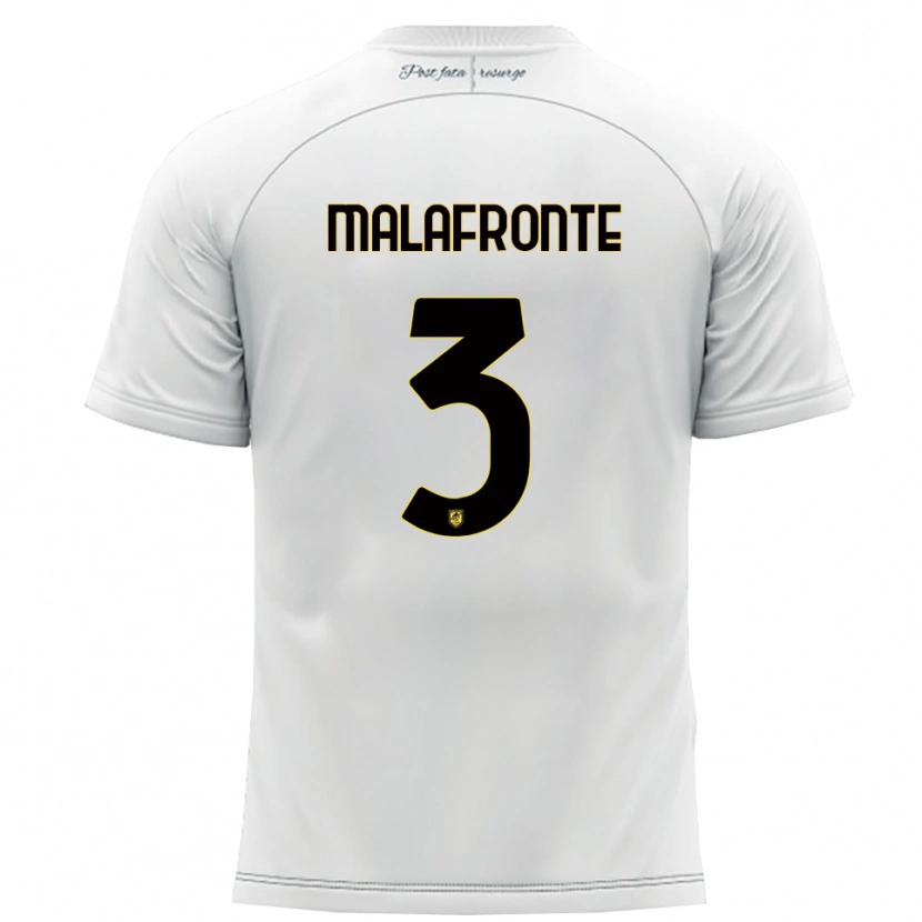 DanxenメンズSalvatore Malafronte#3白 黄アウェイシャツ2025/26ジャージーユニフォーム