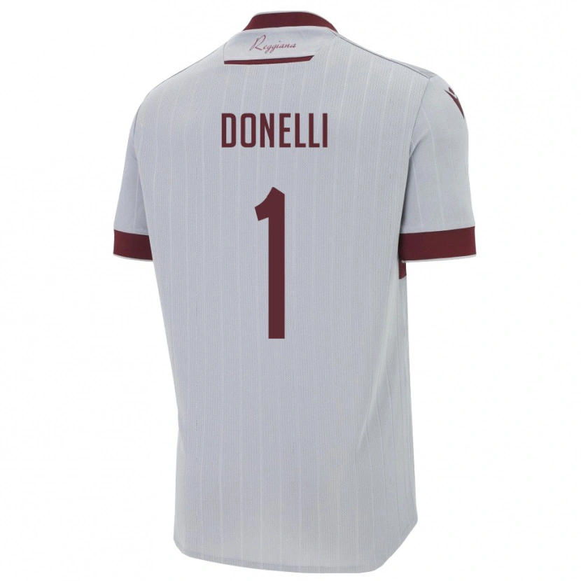 DanxenメンズMatteo Donelli#1バーガンディ 白アウェイシャツ2025/26ジャージーユニフォーム