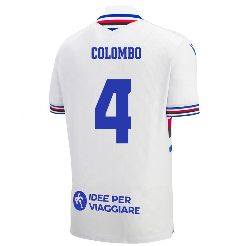 DanxenメンズSofia Colombo#4白、青、赤アウェイシャツ2025/26ジャージーユニフォーム