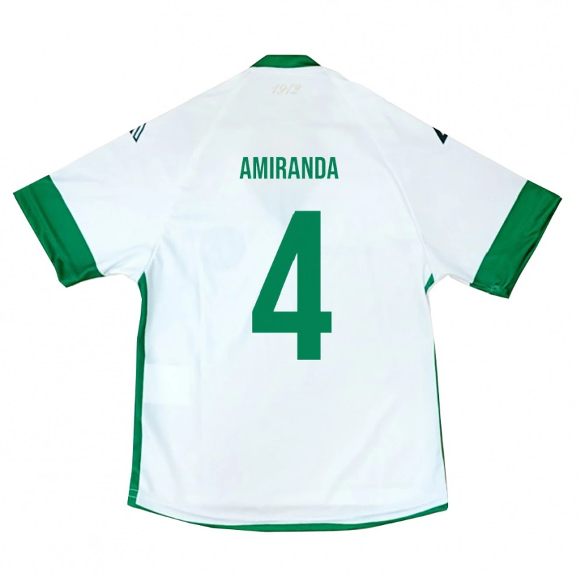 DanxenメンズFrancesco Amiranda#4白、緑、青アウェイシャツ2025/26ジャージーユニフォーム