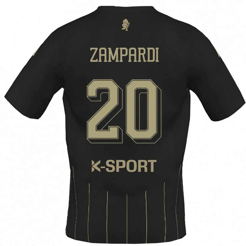 DanxenメンズGabriele Zampardi#20グレー 白アウェイシャツ2025/26ジャージーユニフォーム