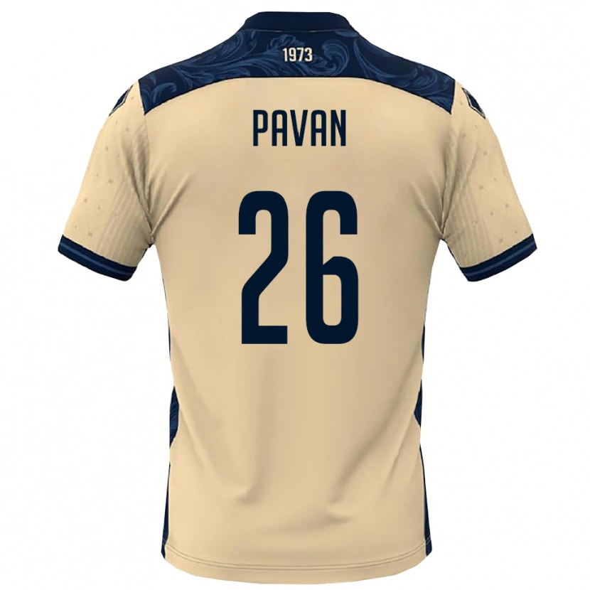DanxenメンズNicola Pavan#26白と紺アウェイシャツ2025/26ジャージーユニフォーム