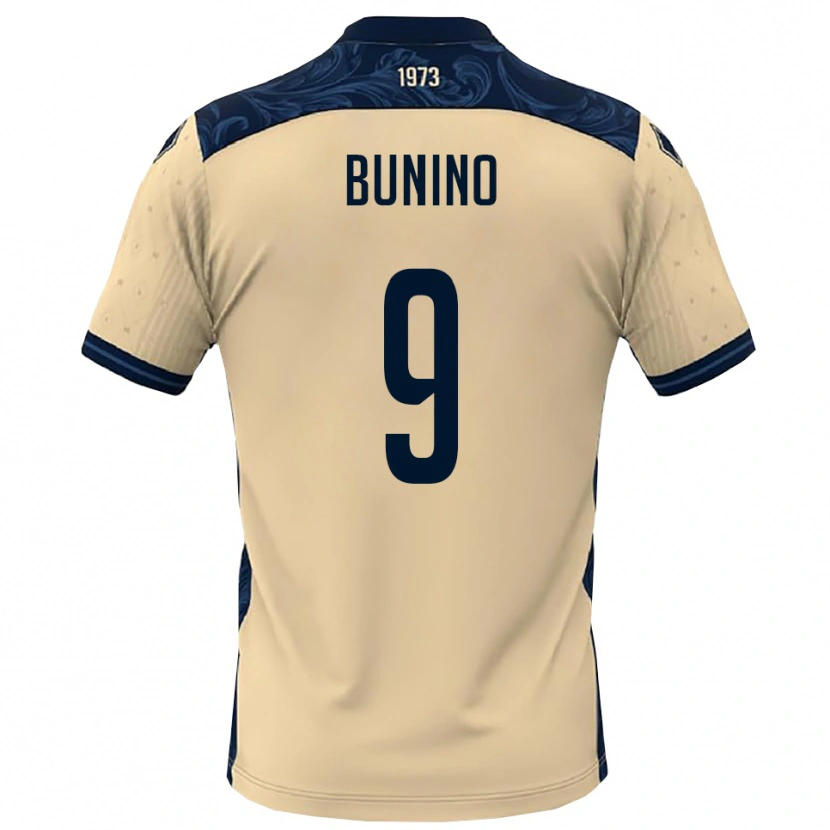 DanxenメンズCristian Bunino#9白と紺アウェイシャツ2025/26ジャージーユニフォーム