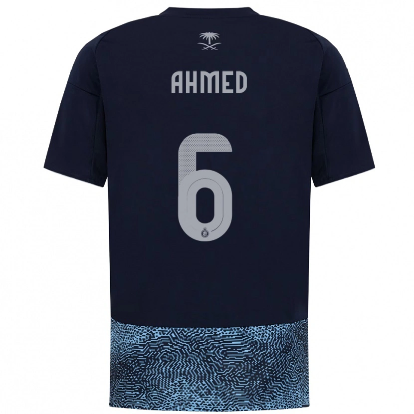 DanxenメンズAseel Ahmed#6紺と水色アウェイシャツ2025/26ジャージーユニフォーム