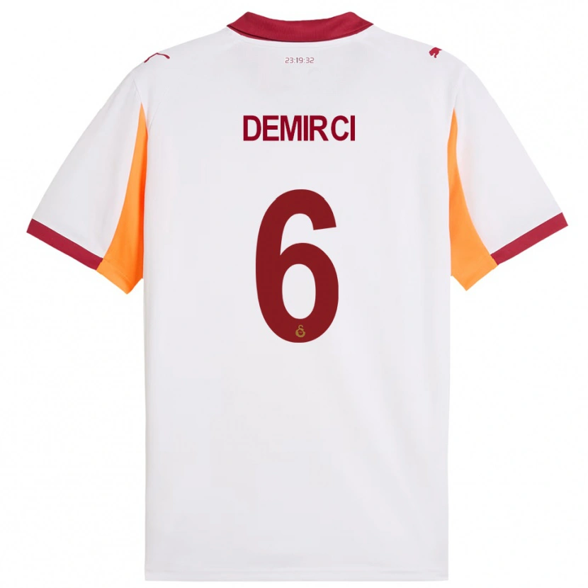 DanxenメンズAyşe Demirci#6白と赤アウェイシャツ2025/26ジャージーユニフォーム