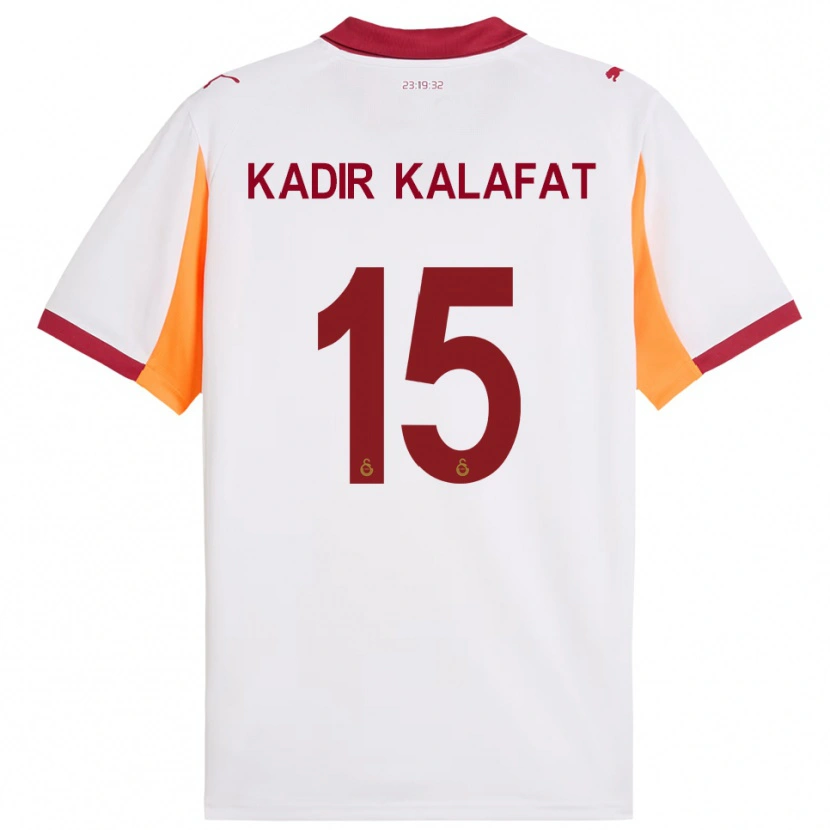 Danxenメンズİsmail Kadir Kalafat#15白と赤アウェイシャツ2025/26ジャージーユニフォーム