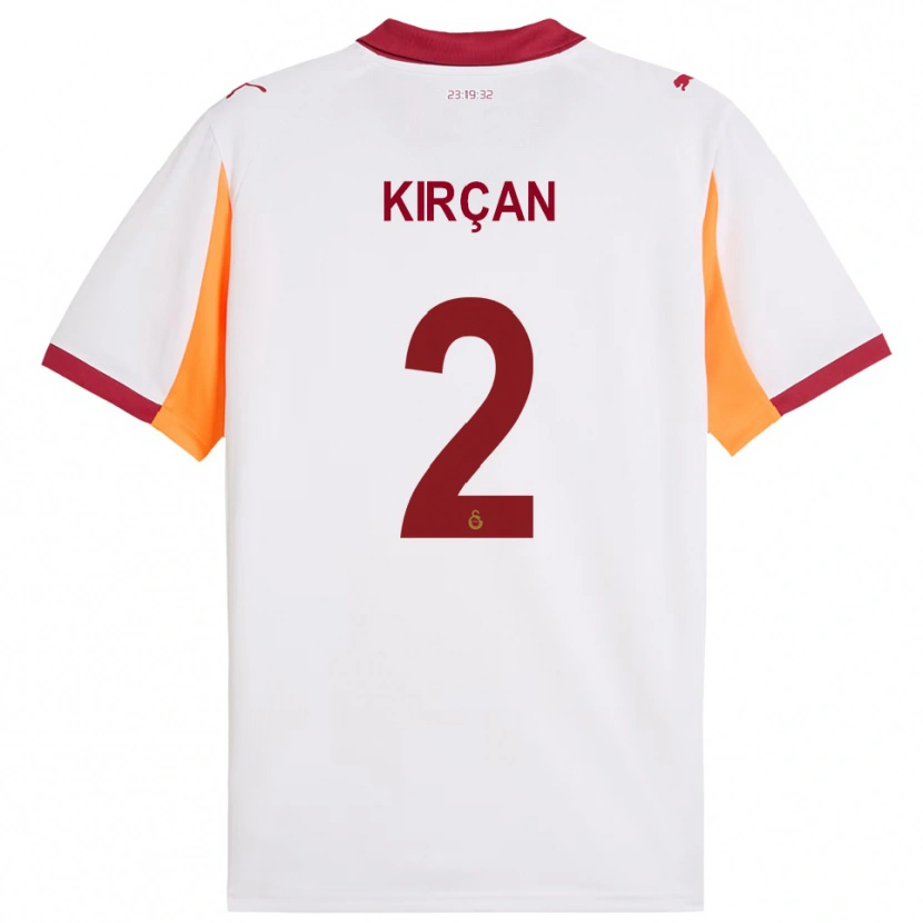 DanxenメンズKerem Kırçan#2白と赤アウェイシャツ2025/26ジャージーユニフォーム